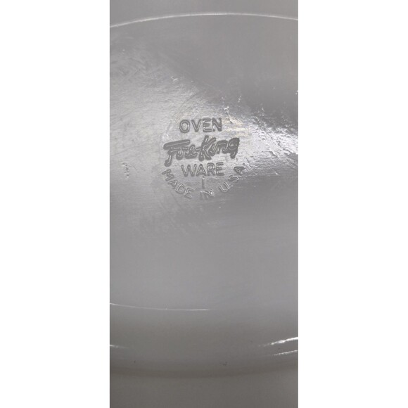 Vintage Fire King Oven Ware Wheat Pattern 12" Platter - Picture 4 of 4